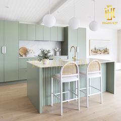 Tủ bếp hiện đại gỗ công nghiệp Hoàng Đạt - TBG007