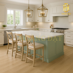 Tủ bếp hiện đại gỗ công nghiệp Hoàng Đạt - TBG008