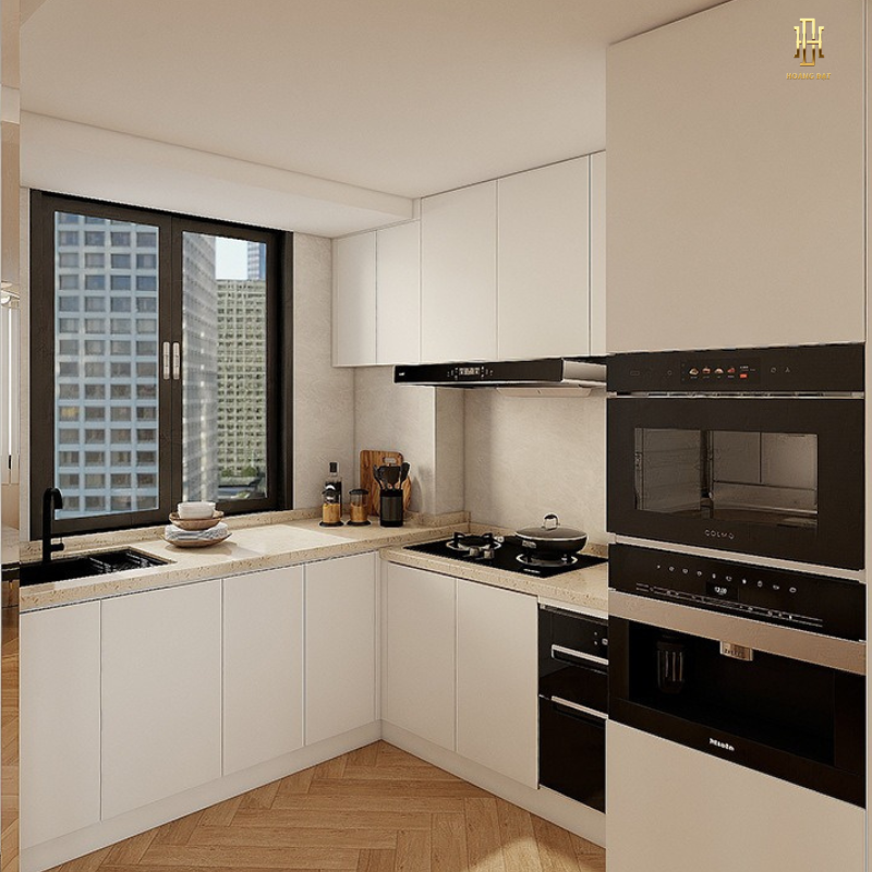 Tủ bếp nhựa cao cấp Hoàng Đạt - TBN015