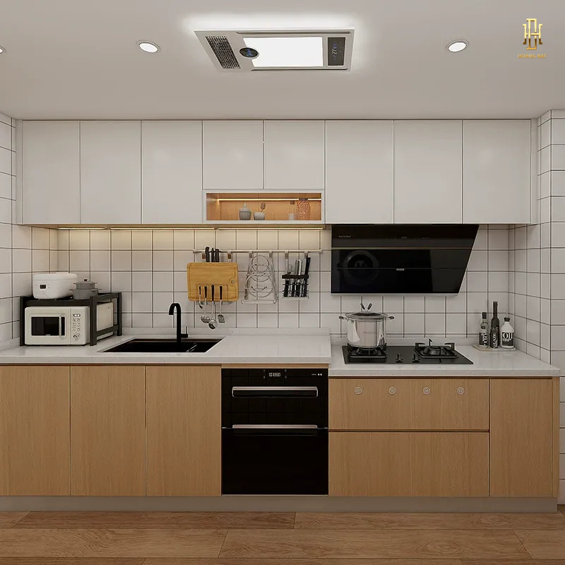 Tủ bếp nhựa cao cấp Hoàng Đạt - TBN015