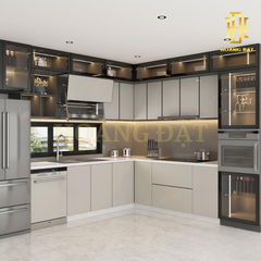 Tủ bếp hợp kim nhôm Hoàng Đạt - TBHK007