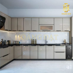 Tủ bếp hợp kim nhôm Hoàng Đạt - TBHK007
