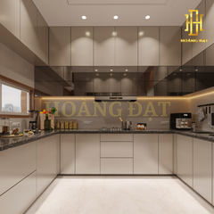 Tủ bếp hợp kim nhôm Hoàng Đạt - TBHK007