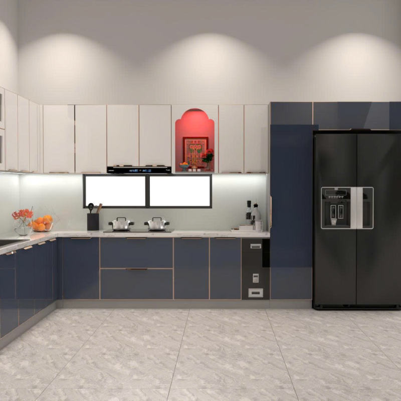 Tủ bếp hợp kim nhôm Hoàng Đạt - TBHK004