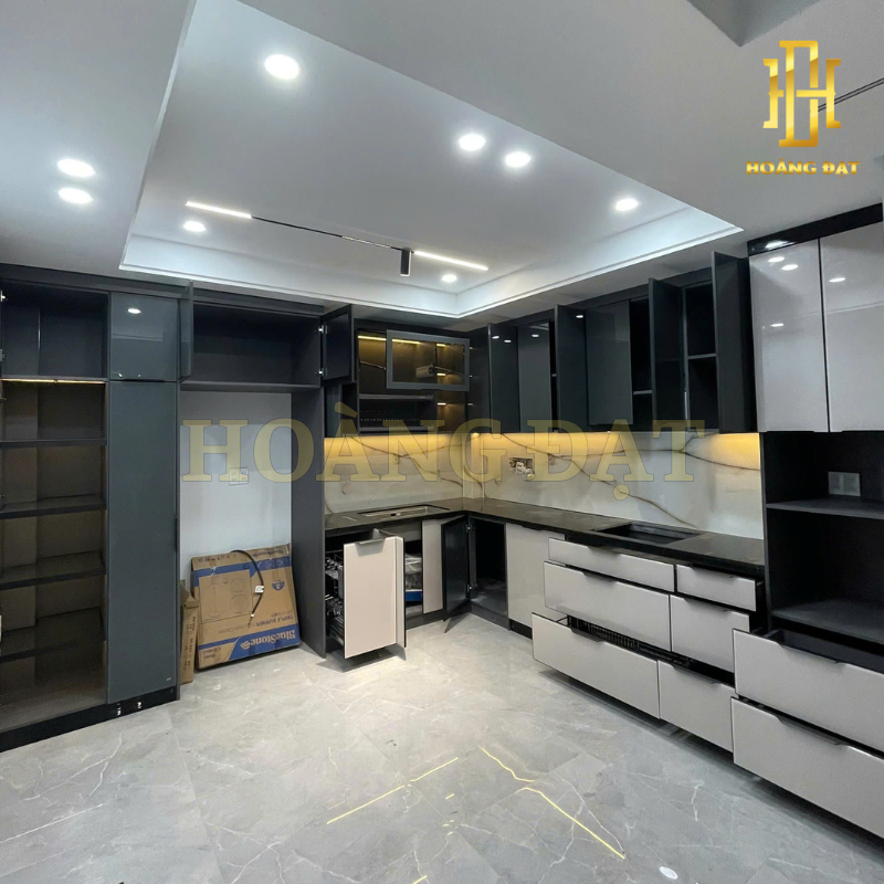 Tủ bếp hợp kim nhôm Hoàng Đạt - TBHK006
