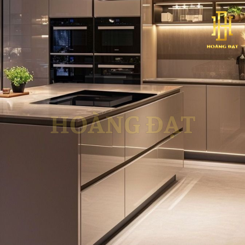 Tủ bếp hợp kim nhôm Hoàng Đạt - TBHK009