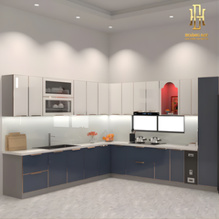 Tủ bếp hợp kim nhôm Hoàng Đạt - TBHK004