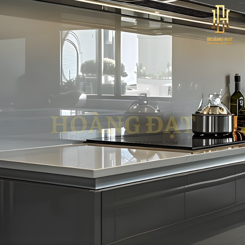 Tủ bếp hợp kim nhôm Hoàng Đạt - TBHK008