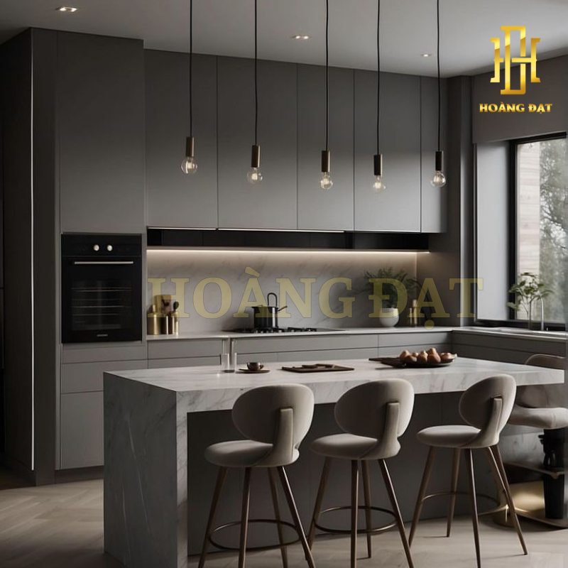 Tủ bếp nhựa cao cấp Hoàng Đạt - TBN007