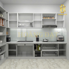 Tủ bếp nhựa cao cấp Hoàng Đạt - TBN003
