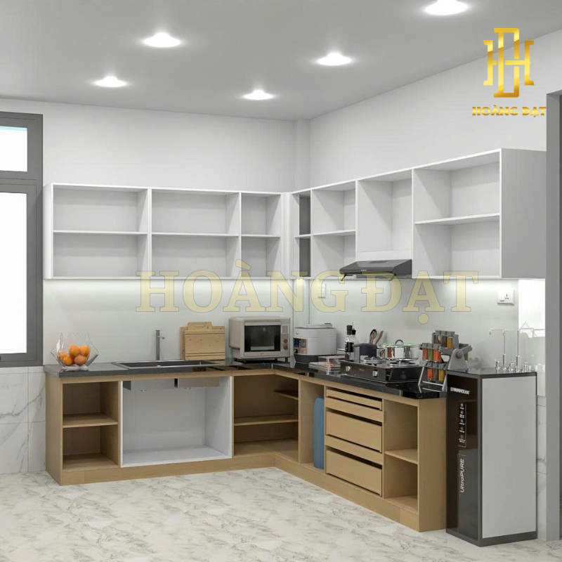 Tủ bếp nhựa cao cấp Hoàng Đạt - TBN001