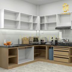 Tủ bếp nhựa cao cấp Hoàng Đạt - TBN001