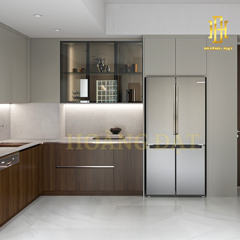 Tủ bếp hợp kim nhôm Hoàng Đạt - TBHK001