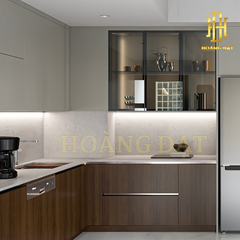 Tủ bếp hợp kim nhôm Hoàng Đạt - TBHK001