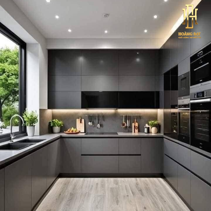 Tủ bếp nhựa cao cấp Hoàng Đạt - TBN009