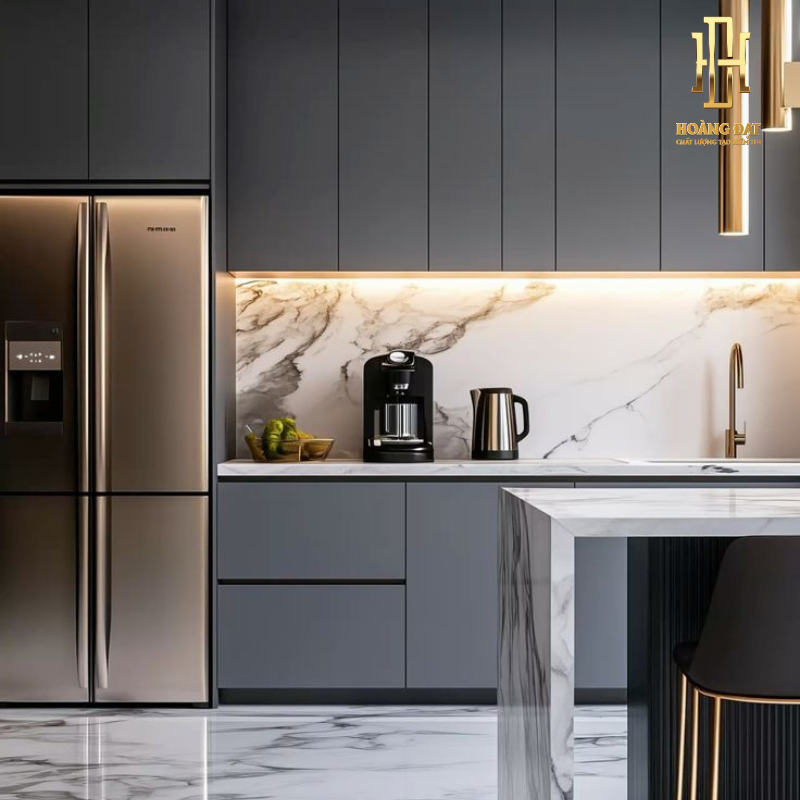 Tủ bếp nhựa cao cấp Hoàng Đạt - TBN009