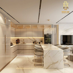 Tủ bếp nhựa cao cấp Hoàng Đạt - TBN011