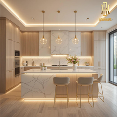 Tủ bếp nhựa cao cấp Hoàng Đạt - TBN011