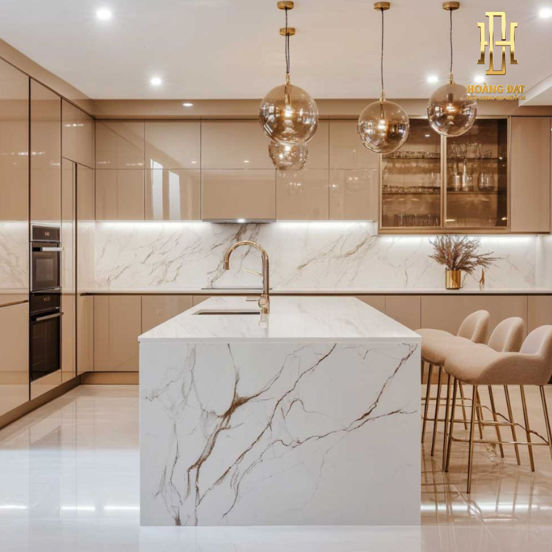 Tủ bếp nhựa cao cấp Hoàng Đạt - TBN011