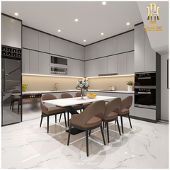 Tủ bếp nhựa cao cấp Hoàng Đạt - TBN013