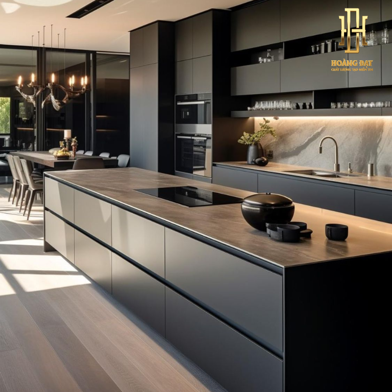 Tủ bếp nhựa cao cấp Hoàng Đạt - TBN016