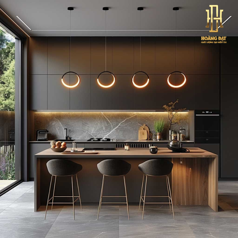 Tủ bếp nhựa cao cấp Hoàng Đạt - TBN016