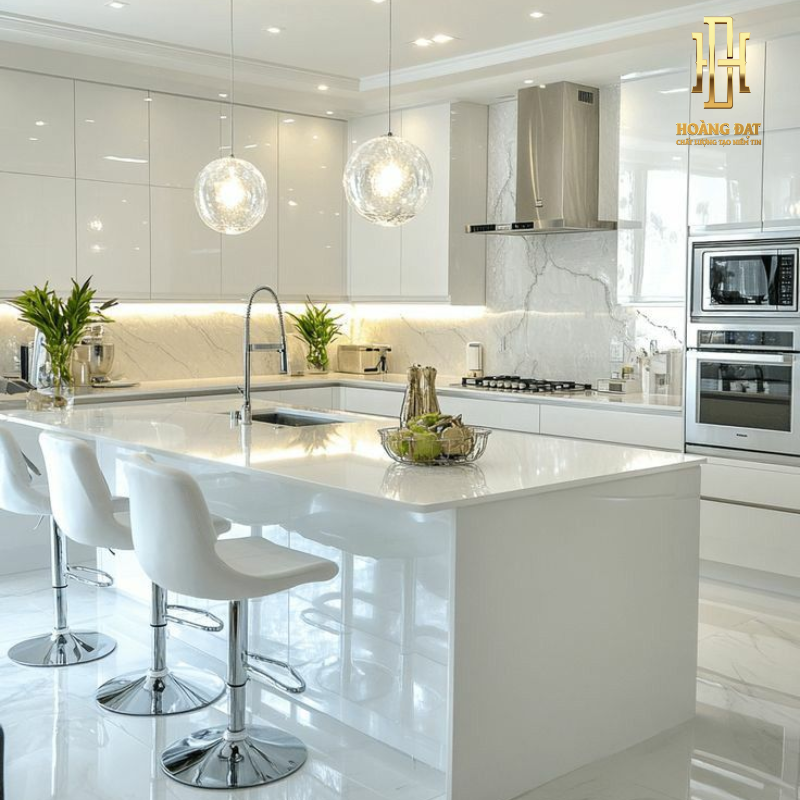 Tủ bếp nhựa cao cấp Hoàng Đạt - TBN017