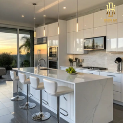 Tủ bếp nhựa cao cấp Hoàng Đạt - TBN017