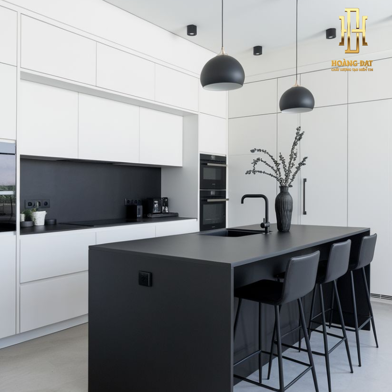 Tủ bếp nhựa cao cấp Hoàng Đạt - TBN018