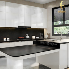 Tủ bếp nhựa cao cấp Hoàng Đạt - TBN024