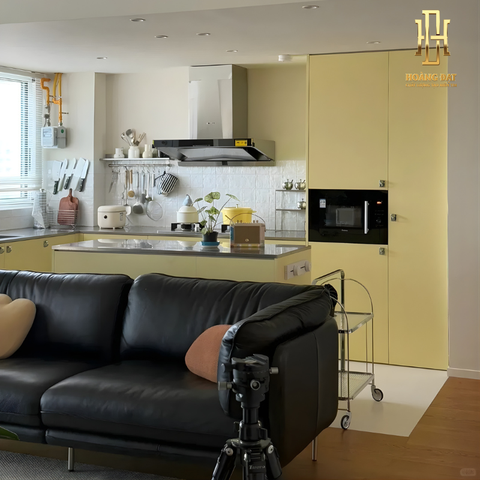 Tủ bếp nhựa cao cấp Hoàng Đạt - TBN025