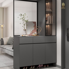 Tủ giày kịch trần cánh kính - TG001