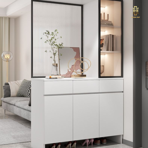 Tủ giày kịch trần cánh kính - TG001