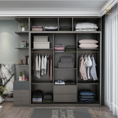Tủ quần áo cửa lùa cao cấp Hoàng Đạt - TQA001