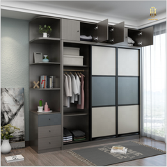 Tủ quần áo cửa lùa cao cấp Hoàng Đạt - TQA001