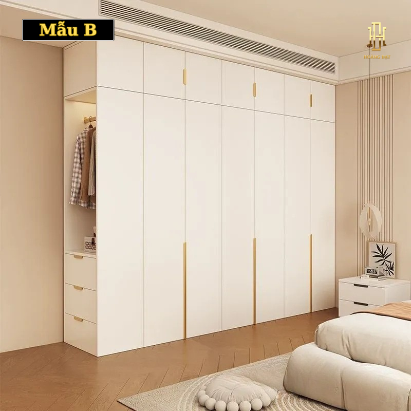 Tủ quần áo gỗ công nghiệp Hoàng Đạt - TQA002