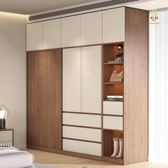 Tủ quần áo gỗ MDF cao cấp Hoàng Đạt - TQA008
