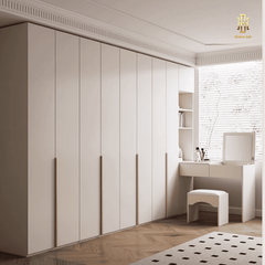 Tủ quần áo gỗ MDF cao cấp Hoàng Đạt (kèm bàn trang điểm) - TQA009