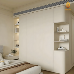 Tủ quần áo gỗ công nghiệp Hoàng Đạt (kèm kệ) - TQA010