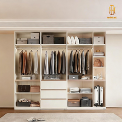 Tủ quần áo gỗ công nghiệp Hoàng Đạt - TQA013