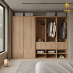 Tủ quần áo gỗ công nghiệp Hoàng Đạt - TQA014