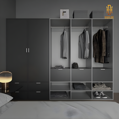 Tủ quần áo gỗ công nghiệp Hoàng Đạt - TQA014