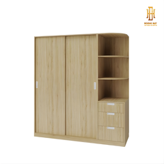Tủ quần áo gỗ công nghiệp Hoàng Đạt - TQA015