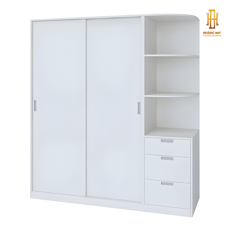 Tủ quần áo gỗ công nghiệp Hoàng Đạt - TQA015