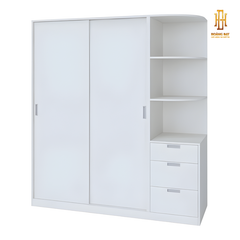 Tủ quần áo gỗ công nghiệp Hoàng Đạt - TQA015