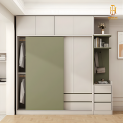 Tủ quần áo gỗ công nghiệp Hoàng Đạt - TQA018