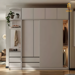 Tủ quần áo gỗ công nghiệp Hoàng Đạt - TQA018