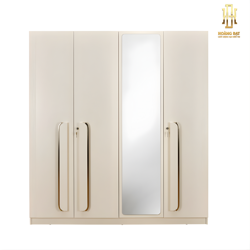 Tủ quần áo gỗ MDF cao cấp Hoàng Đạt - TQA019