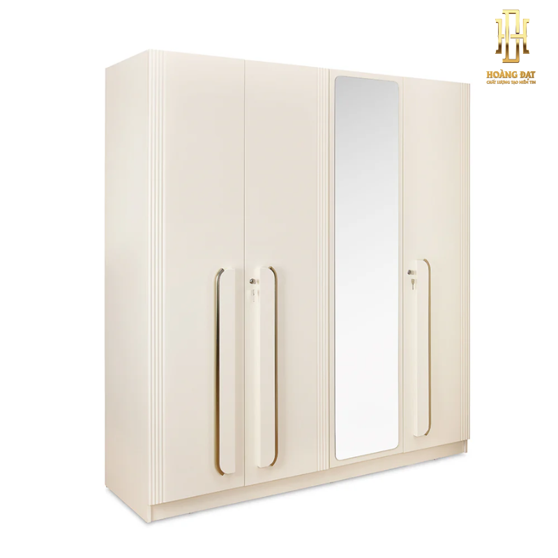 Tủ quần áo gỗ MDF cao cấp Hoàng Đạt - TQA019