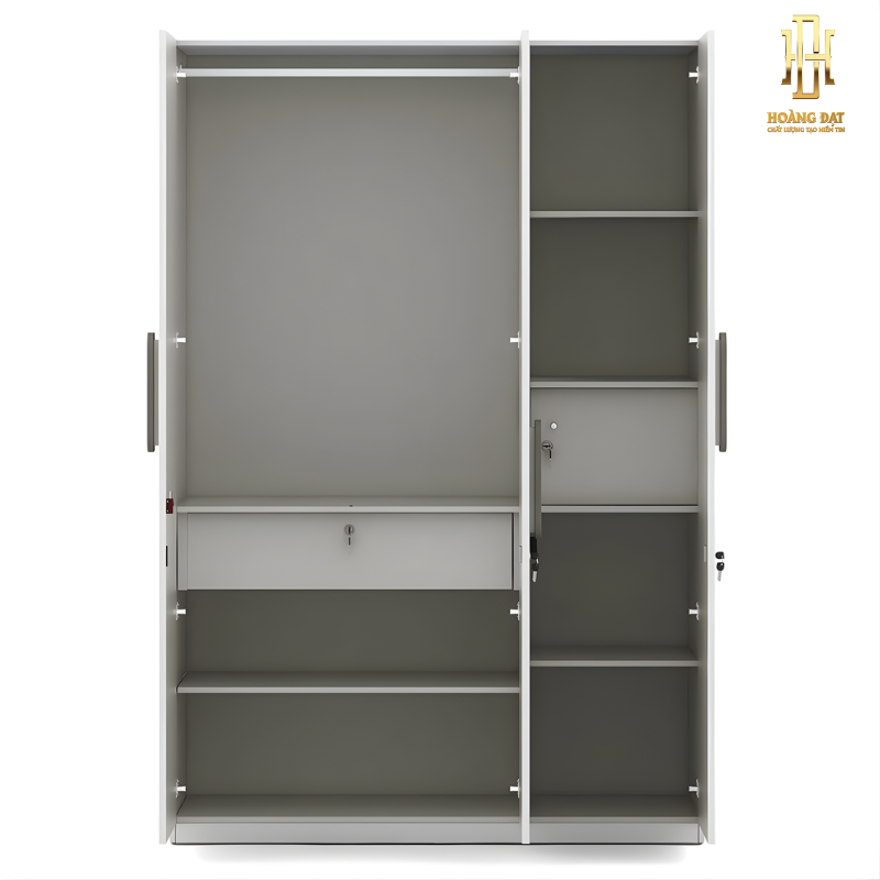 Tủ quần áo gỗ MDF cao cấp Hoàng Đạt - TQA020